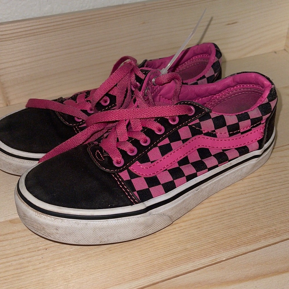 Pink Old Skool Vans Size 2 - Picture 1 of 4